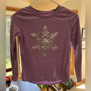 Lavender Sequined Snowflake T-shirt
